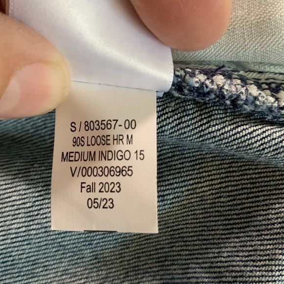 GAP High Rise ’90s Loose Medium Wash Stretch Jeans size 33/16 Tall - Picture 11 of 14